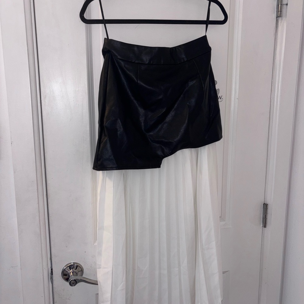 C/MEO Collective Black and White Maxi Skirt
